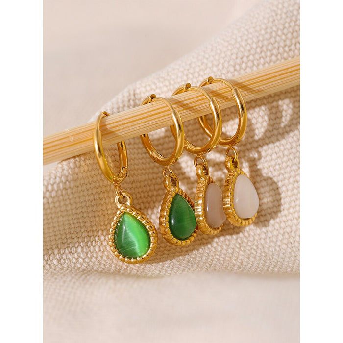 Victorian Design Earrings with Stones