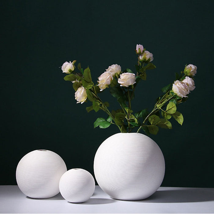 Classical Post-Modern Style Ceramic Ball Vase