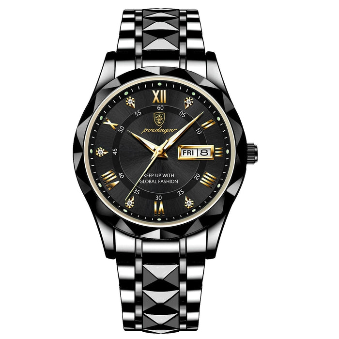 VALCERO® Men´s Luxury Golden and Silver Watch
