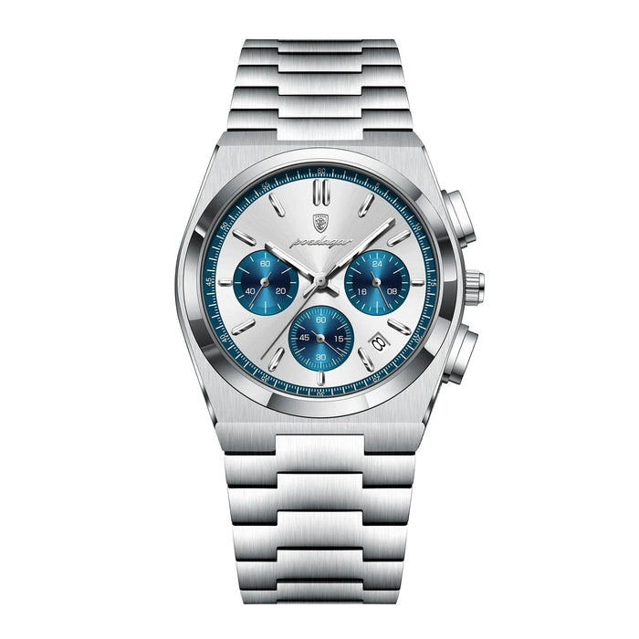 ASTERA® Luxury Date Chronograph Steel Watch