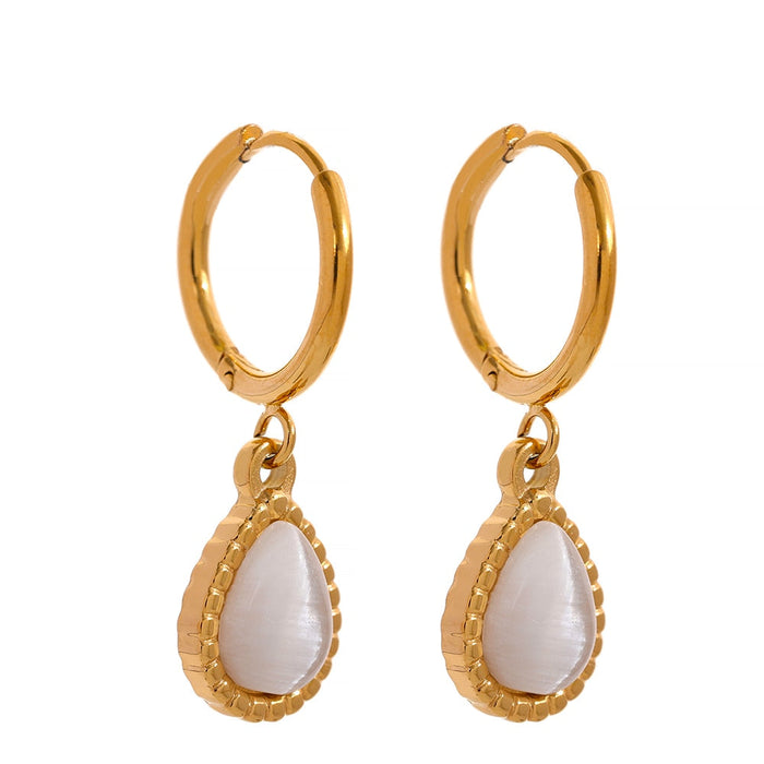 Victorian Design Earrings with Stones
