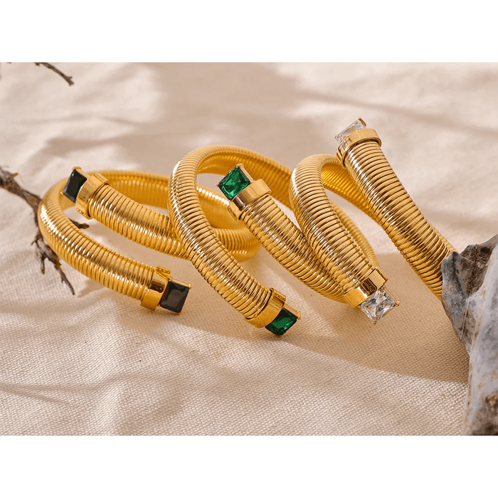 Designer Round Bracelet with Crystals