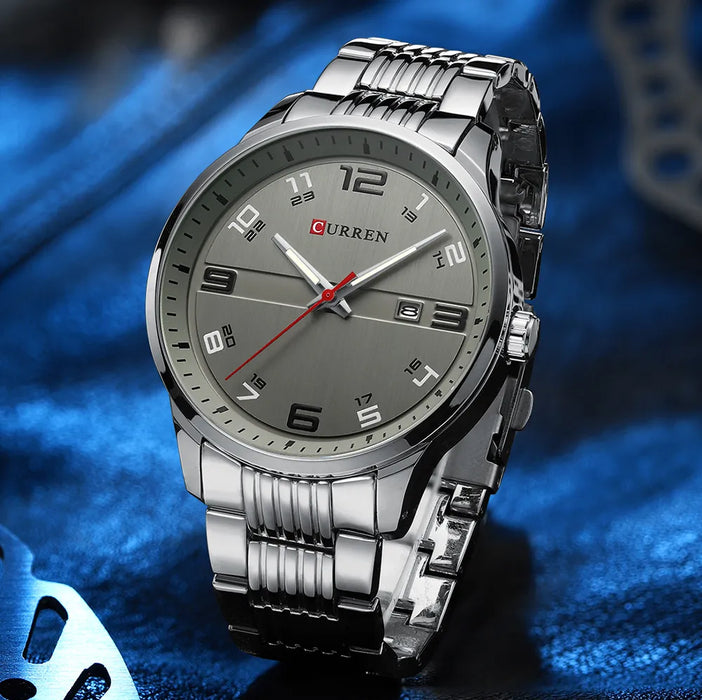 DUOMO® Elegant Design Silver Sports Watch