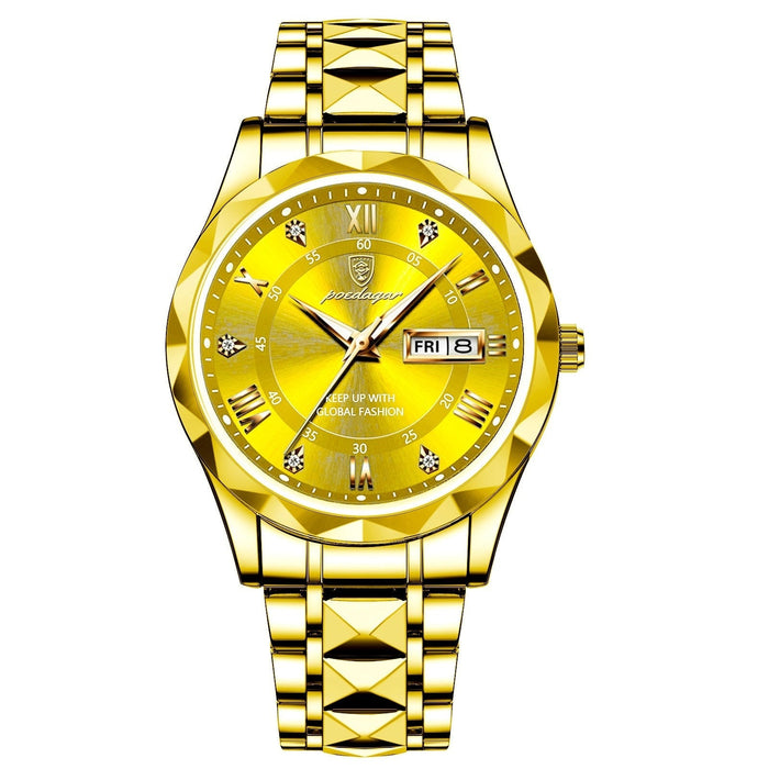 VALCERO® Men´s Luxury Golden and Silver Watch