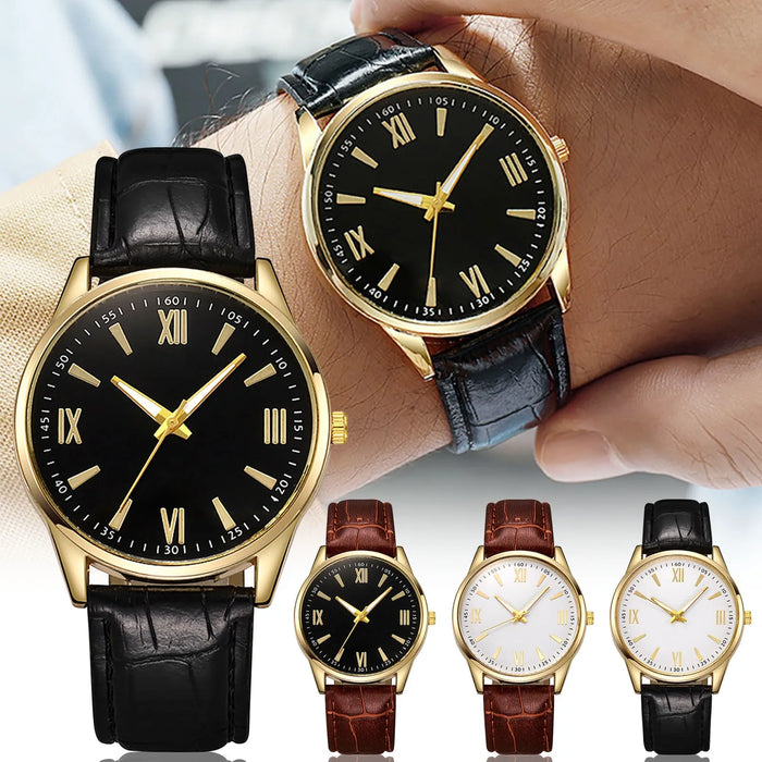 Elegant Minimalist Leather Watch for Men