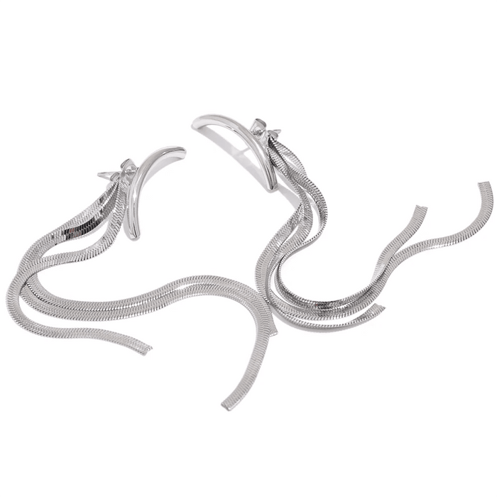 Chain Design Elegant Earrings