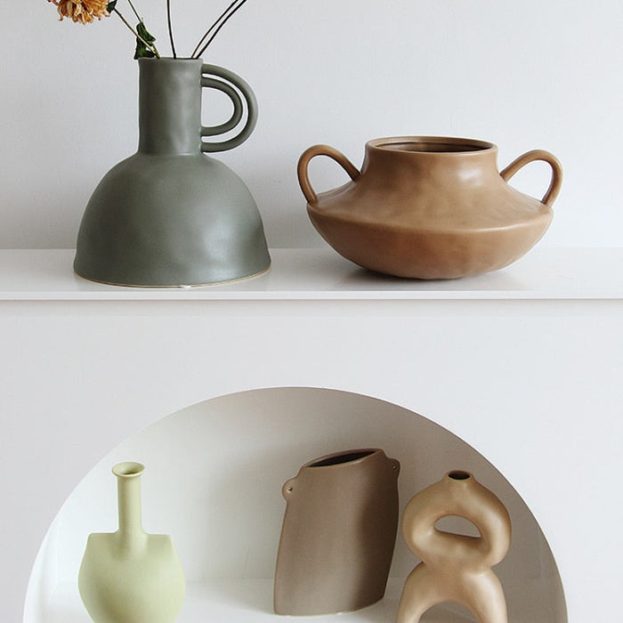 SOUL Quiet Wind Morandi-Tinted Ceramic Vase
