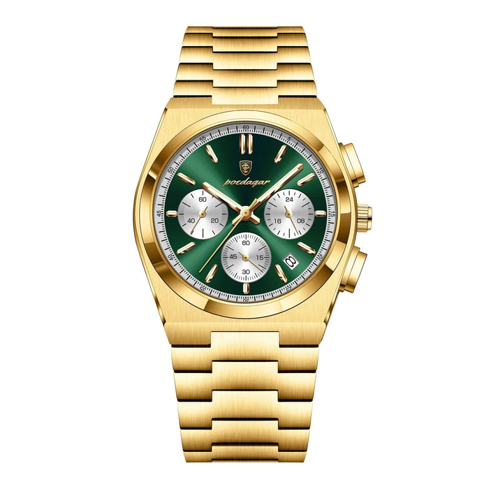 ASTERA® Luxury Date Chronograph Steel Watch