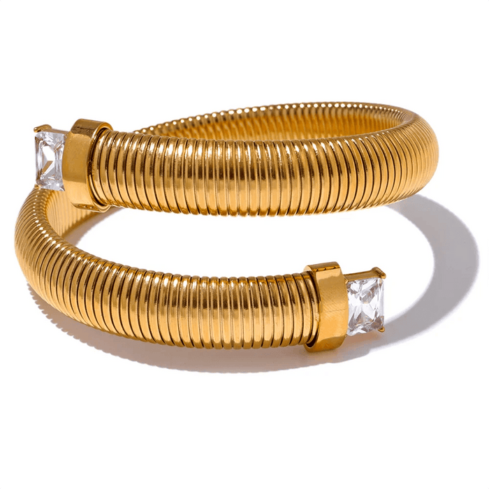 Designer Round Bracelet with Crystals