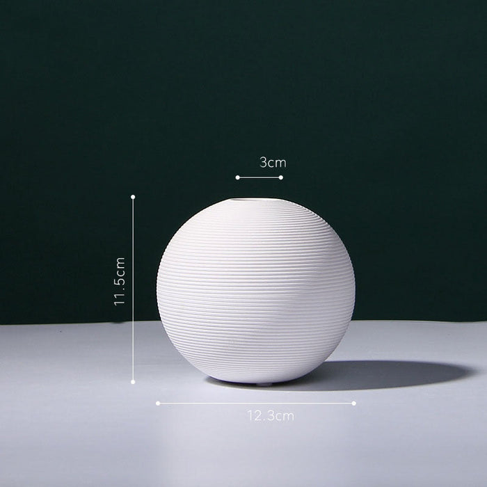 Classical Post-Modern Style Ceramic Ball Vase
