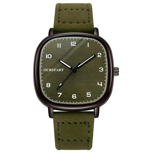 ARDUIN® Vintage Square Dial Leather Watch
