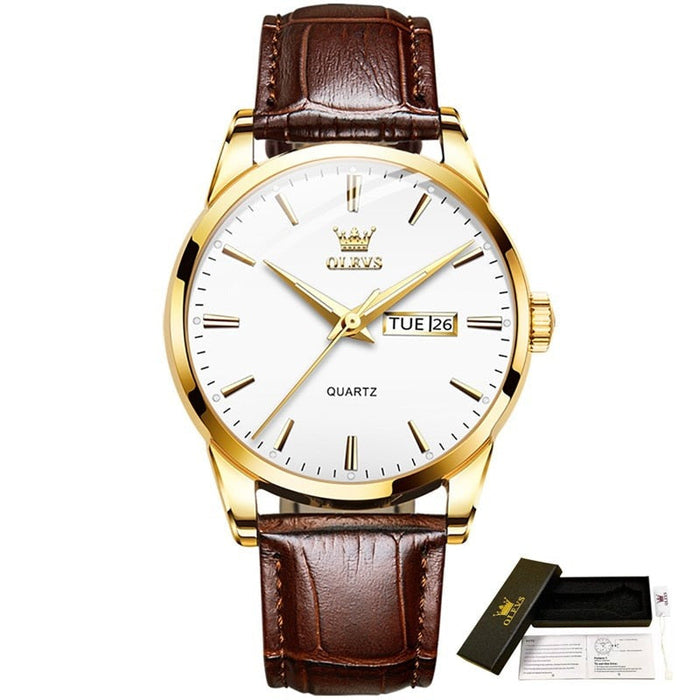 VALDIX® Elegant Leather Men's Watch Waterproof