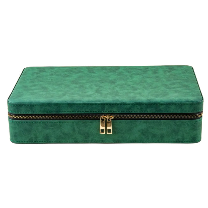 Luxury Watch Case with Logo – Gloss PU, 6/12 Slots, Scratchproof