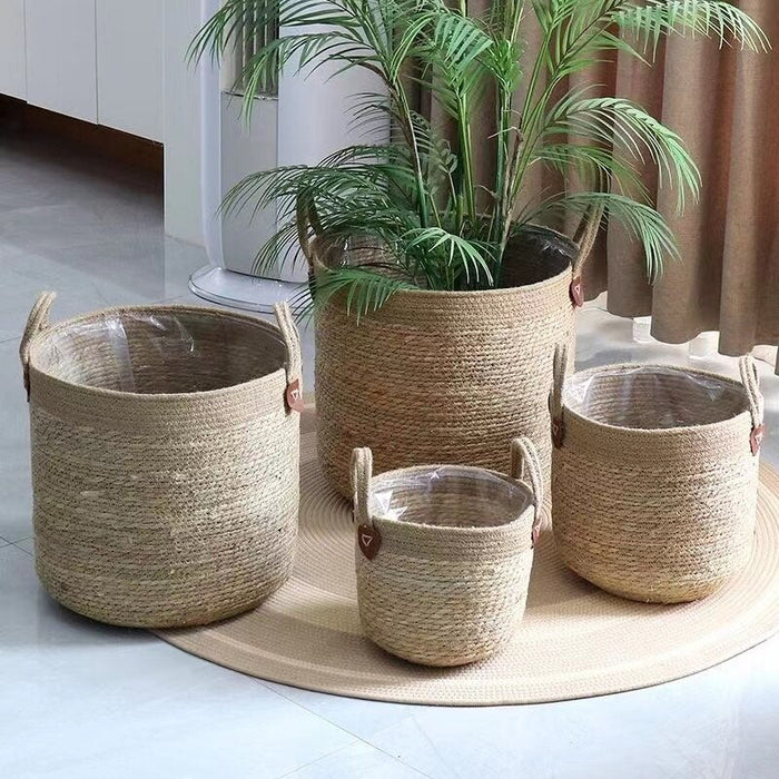 NATURA Eco-Friendly Wicker Planter Basket