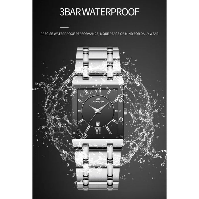 SALVIO® Designer Men Luxury Square Dial