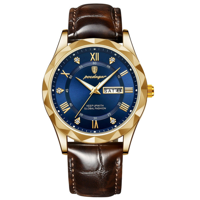VALCERO® Men´s Luxury Golden and Silver Watch
