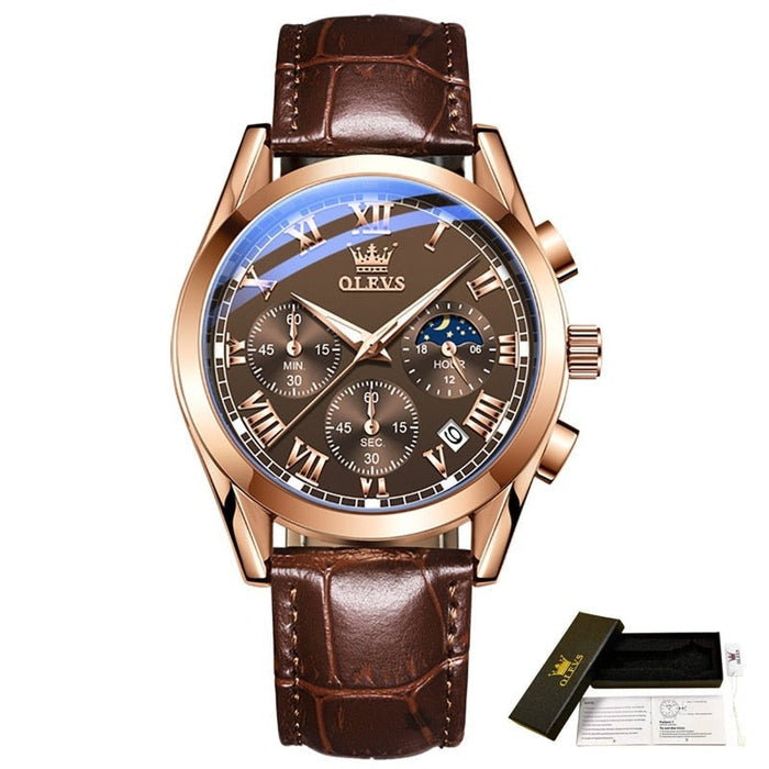 VALDIX® Elegant Leather Men's Watch Waterproof