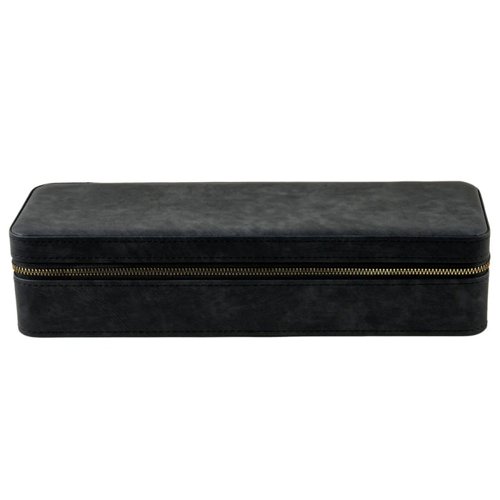 Luxury Watch Case with Logo – Gloss PU, 6/12 Slots, Scratchproof