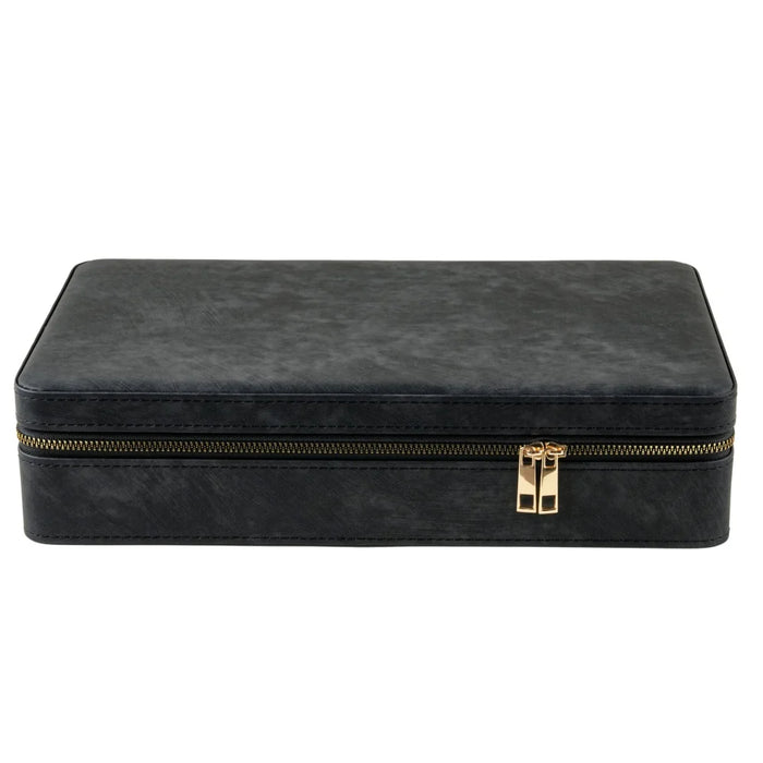 Luxury Watch Case with Logo – Gloss PU, 6/12 Slots, Scratchproof