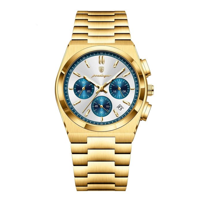 ASTERA® Luxury Date Chronograph Steel Watch
