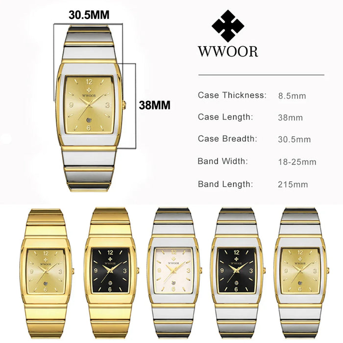 VANTIQUE® Elegant Luxury Man's Square Watch