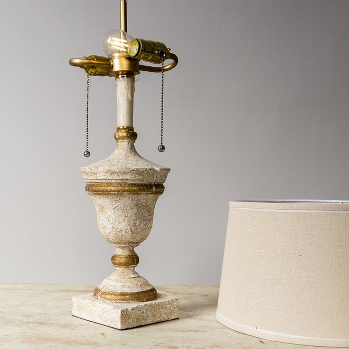 Luxury Retro Design Beige Table Lamp for Home