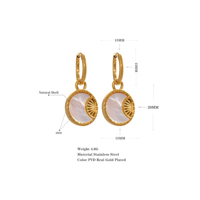 Moon Design Earrings
