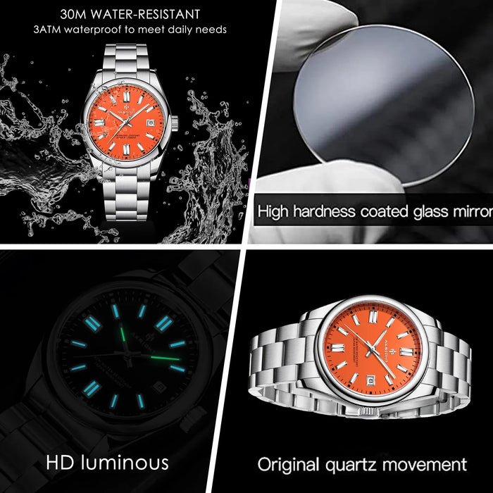 ARGELIN® Exclusive Waterproof Silver Watch