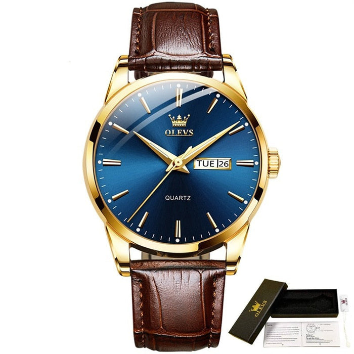 VALDIX® Elegant Leather Men's Watch Waterproof