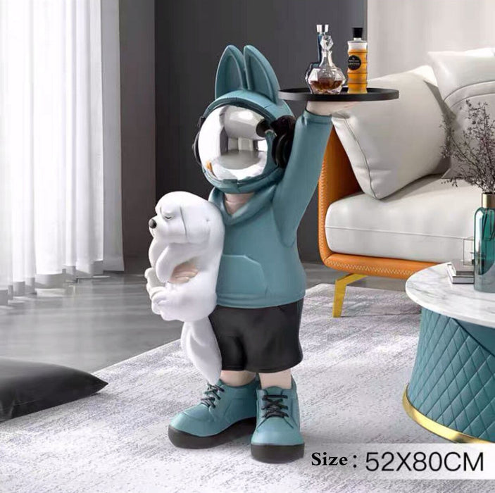 Northern European Style Decorative Tray Statue