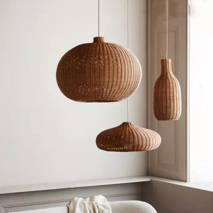 Unique Charming Chinese Style Rattan Pendant Light