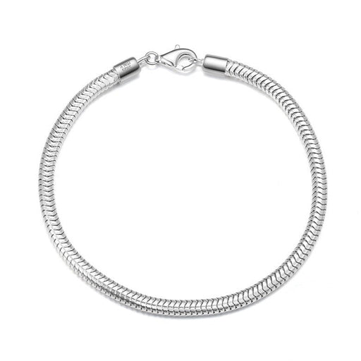 Serpent Link Bracelet - 925 Silver 3mm