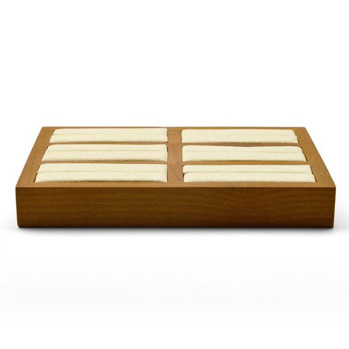 Wood Jewelry Display Stand with 6 Slots Organizer