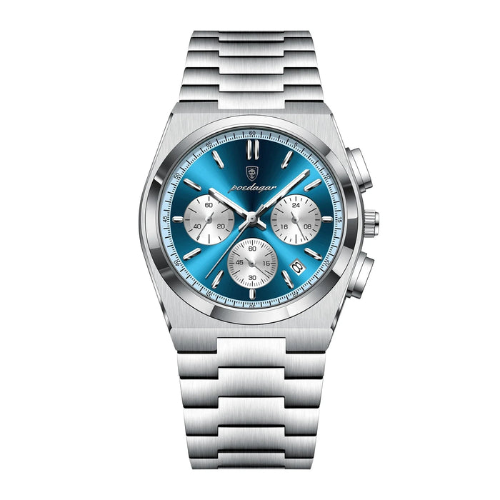 ASTERA® Luxury Date Chronograph Steel Watch