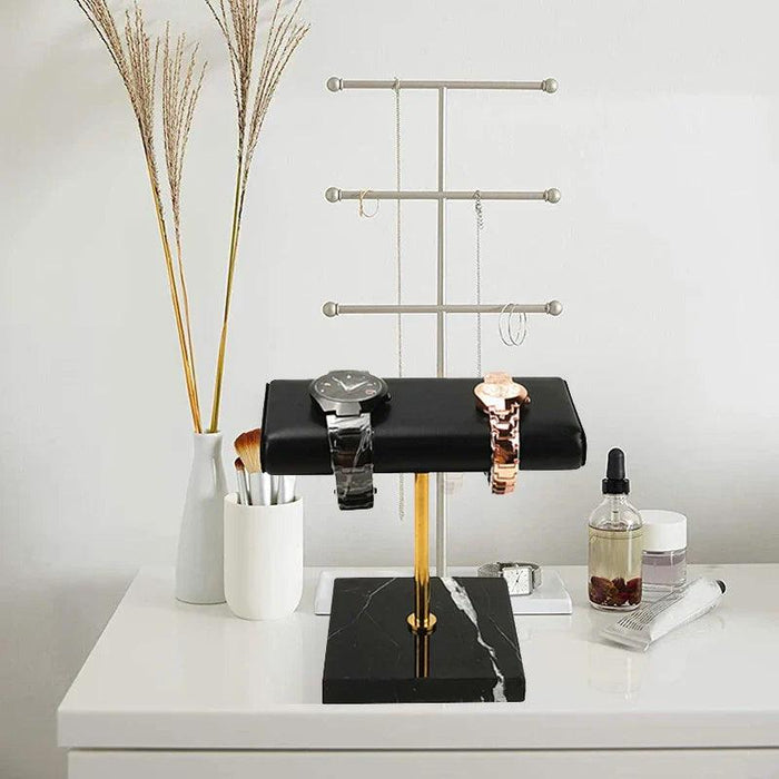 Unique Black Marble Watch Stand - Achille
