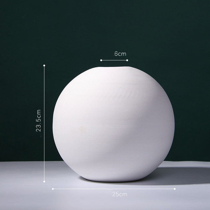 Classical Post-Modern Style Ceramic Ball Vase