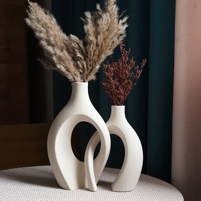GEMELLI 2Pcs/Set Ceramic Embrace Vases