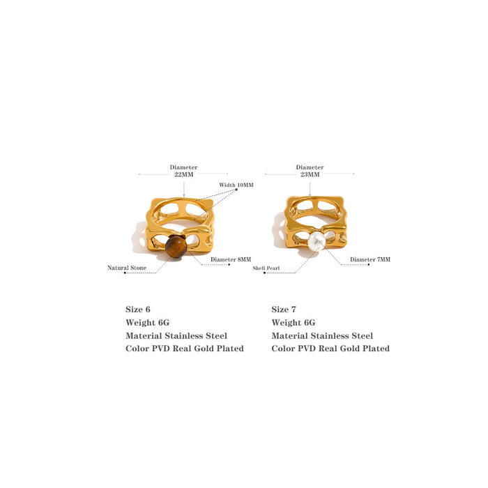 Elegant Vintage Designer Golden Ring