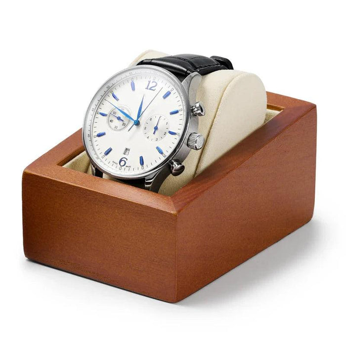 Wooden Watch Holder with White Cushion - Gaïa