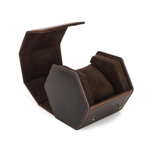 High-Quality Vintage Leather Watch Case - 1 Slot