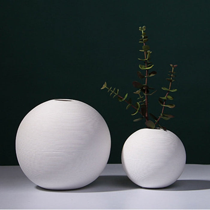 Classical Post-Modern Style Ceramic Ball Vase