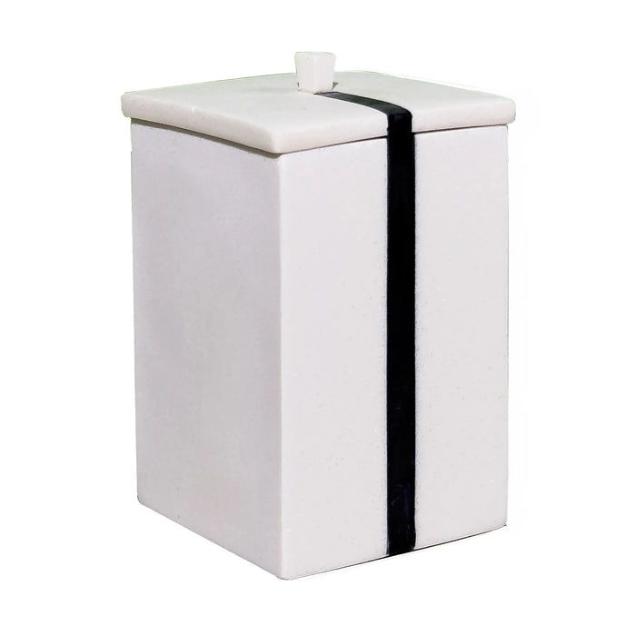 Santorini Bathroom Set – Quartz-Style Resin, 6-Piece Design