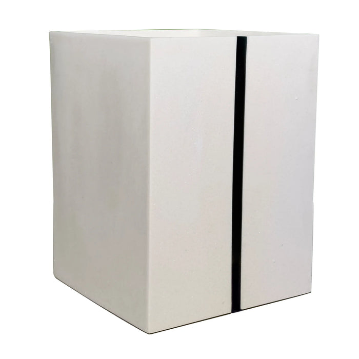 Santorini Bathroom Set – Quartz-Style Resin, 6-Piece Design