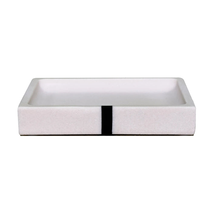 Santorini Bathroom Set – Quartz-Style Resin, 6-Piece Design
