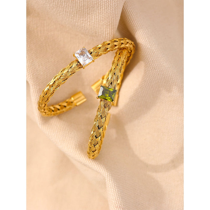 Designer Braided Golden Bracelet