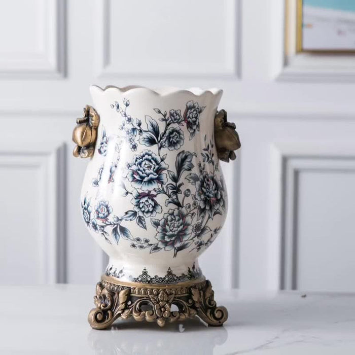 ORCHID Exquisite Antique Ceramic Vase
