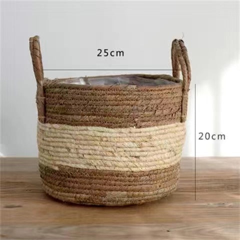 NATURA Eco-Friendly Wicker Planter Basket