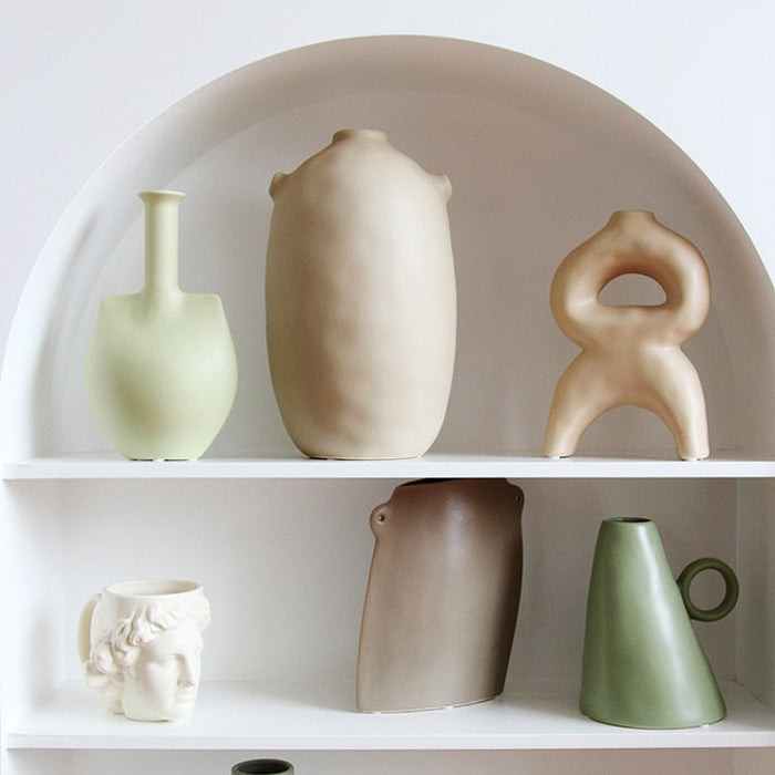SOUL Quiet Wind Morandi-Tinted Ceramic Vase