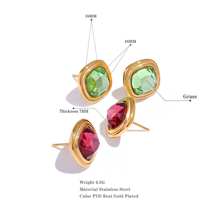 Luxury Earrings with Crystals