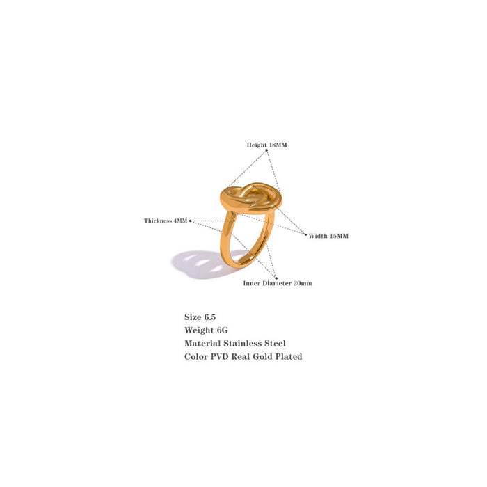 Modern Minimalistic Design Golden Ring